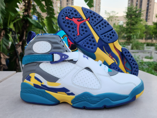 Air Jordan 8 Retro White Aqua